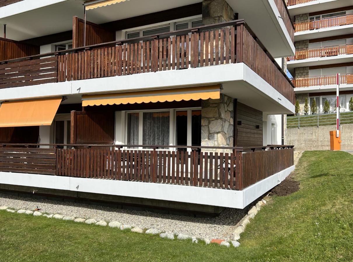 קראנס-מונטנה Bel Appartement 3 Pieces Au Pied Des Pistes De Ski מראה חיצוני תמונה